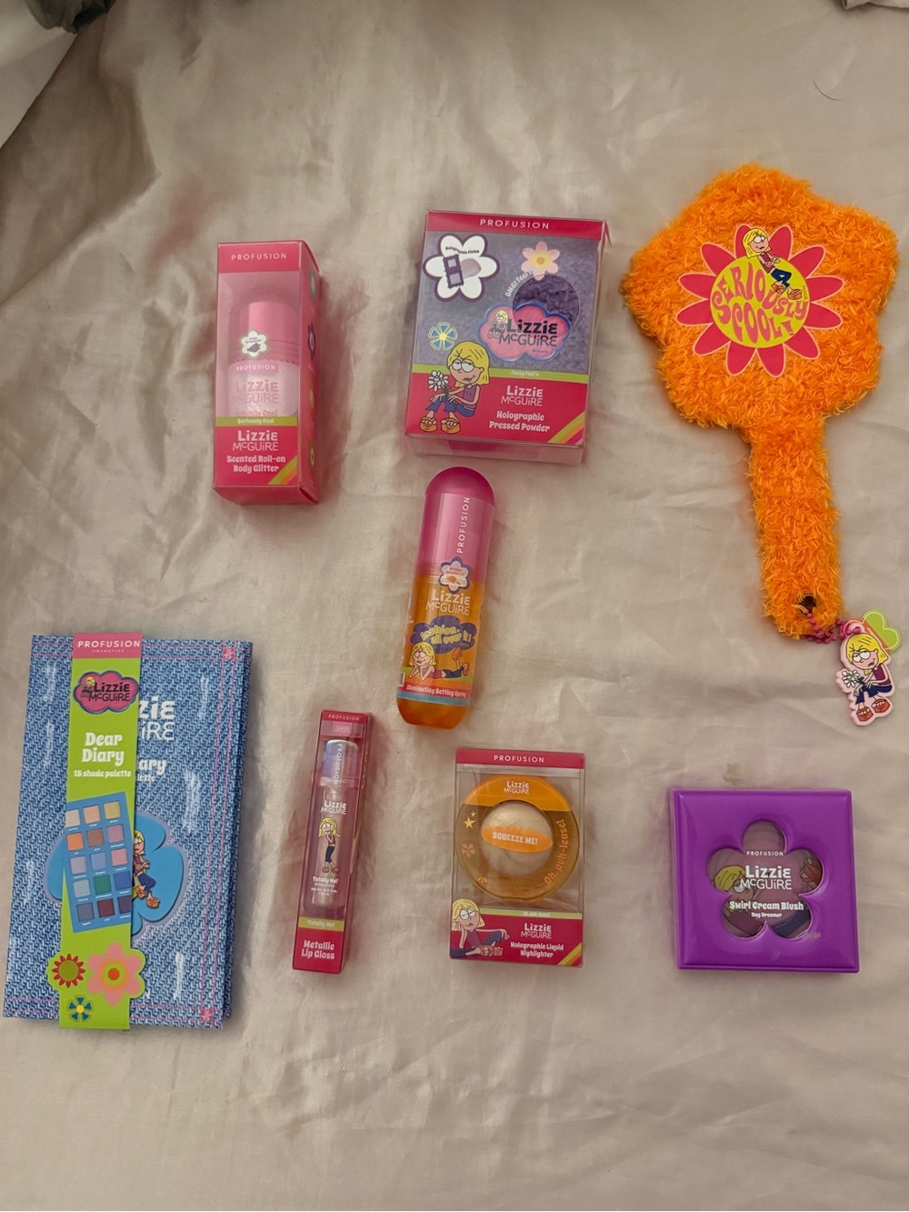 Profusion Cosmetics Lizzie McGuire Kids Makeup Set - Pink & Orange & Purple